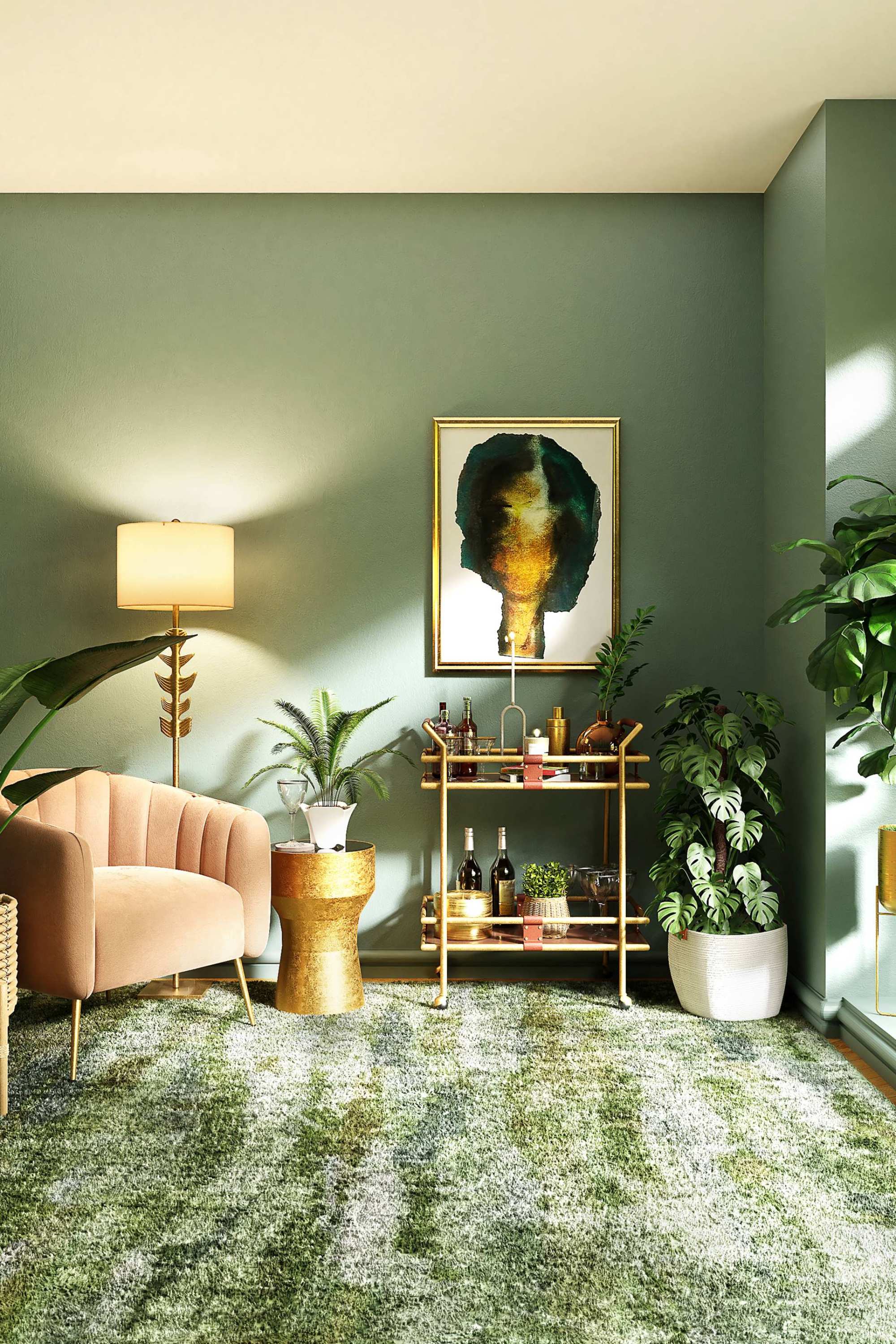 Wintry Mountain Landscape